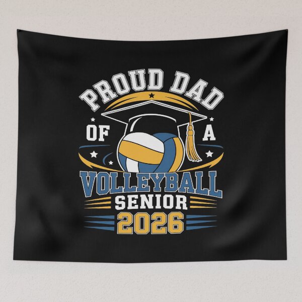 Item preview, Proud Dad of a Volleyball Senior 2026 Graduation designed and sold by RonnasJackson.