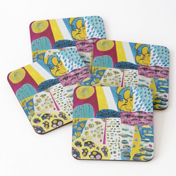 Item preview, Colourful Abstract painting of Summer designed and sold by PeasandPaint.