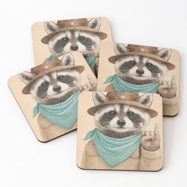 Item preview, Rocking Racoon - Rocking Animals Serie designed and sold by LuluLeb.