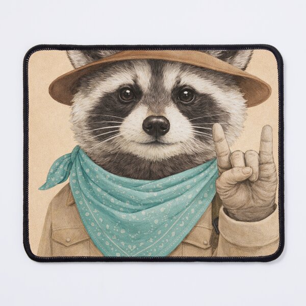 Item preview, Rocking Racoon - Rocking Animals Serie designed and sold by LuluLeb.