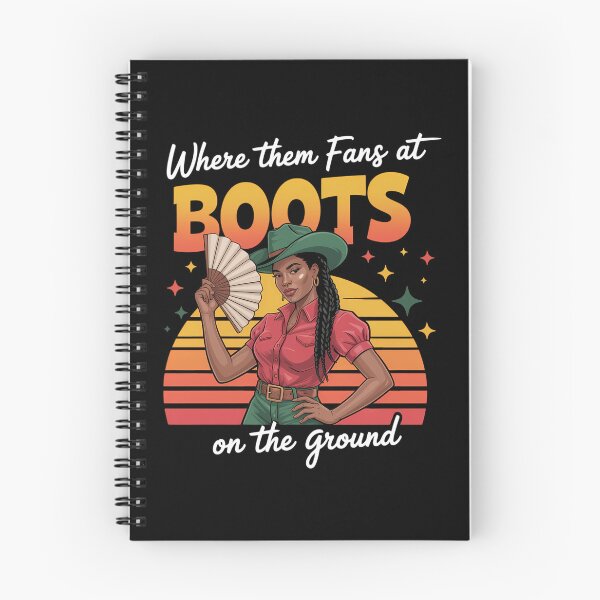 Aperçu de l'œuvre Bottes sur le terrain Juneteenth Cowgirl Où sont les fans créée et vendue par IdunayaStore.