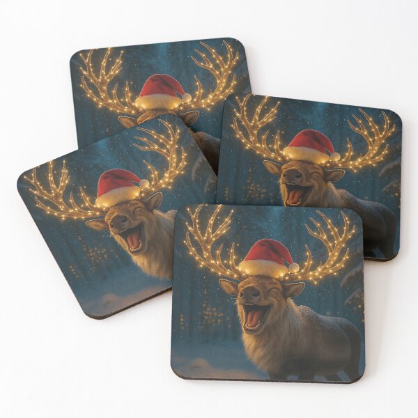 Item preview, Festive laugh: Reindeer with glowing antlers designed and sold by Mauswohn.