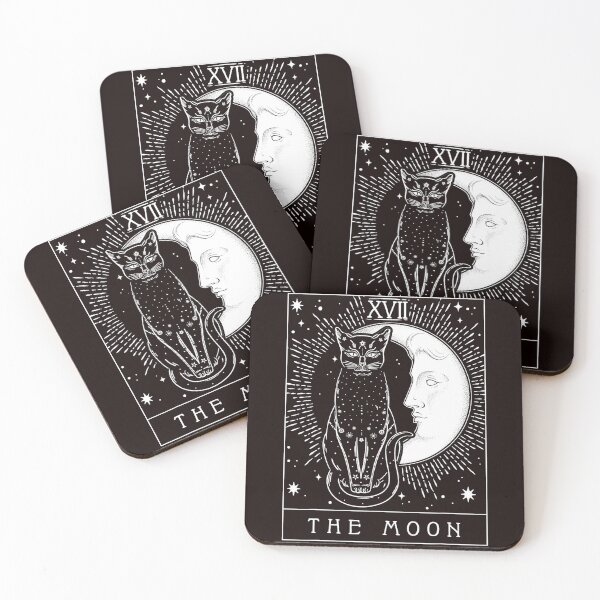 Item preview, Tarot Card Crescent Moon And Cat designed and sold by valery-kenz.