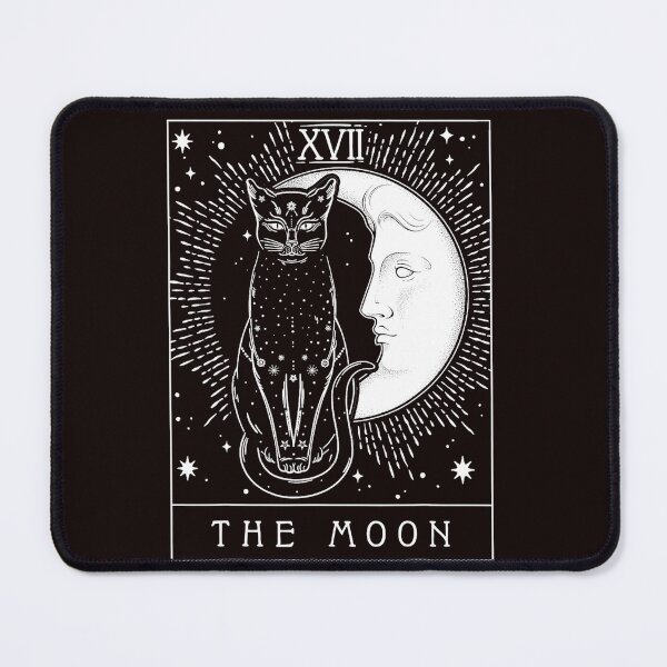 Item preview, Tarot Card Crescent Moon And Cat designed and sold by valery-kenz.