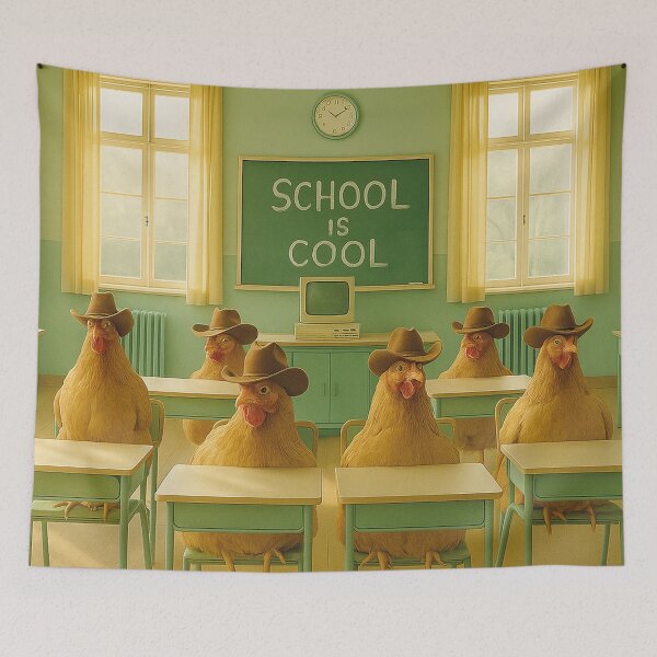 Item preview, Cowboy chickens in the classroom: School is Cool designed and sold by Mauswohn.