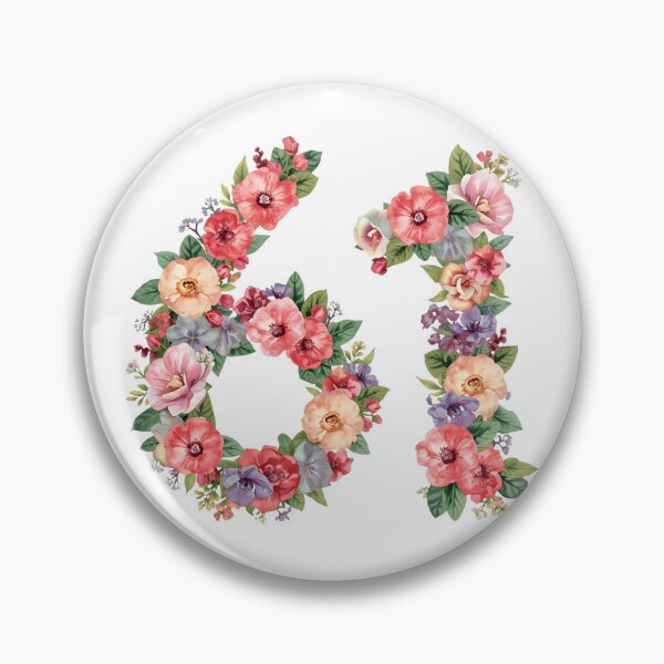 Item preview, 61st birthday flowers  watercolor. designed and sold by uunaa.
