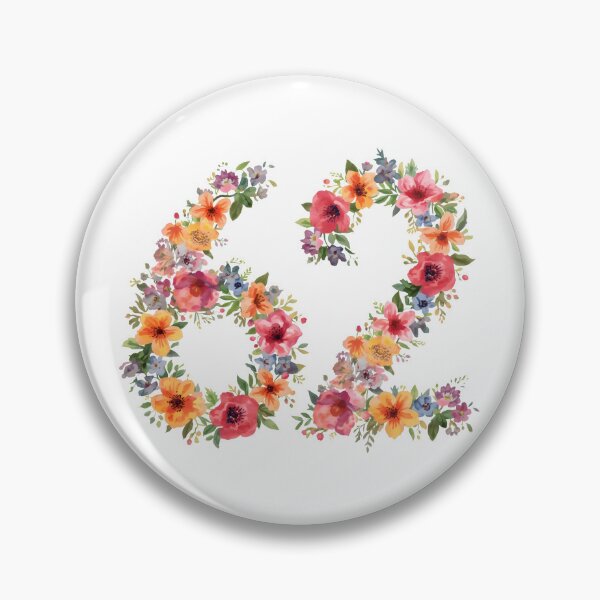 Item preview, 62nd birthday flowers  watercolor. designed and sold by uunaa.