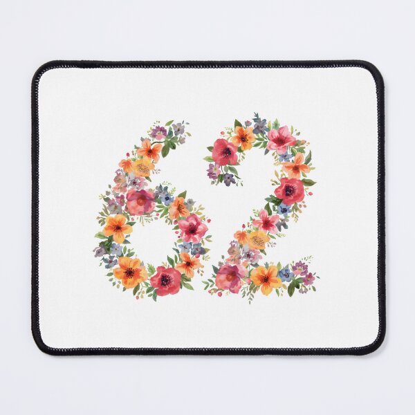 Item preview, 62nd birthday flowers watercolor. designed and sold by uunaa.