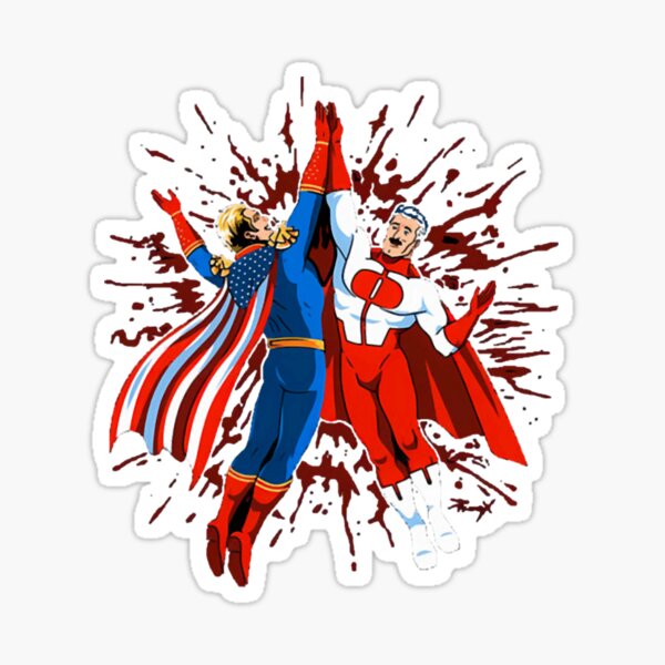Invincible Omni Man And Homelander Sticker