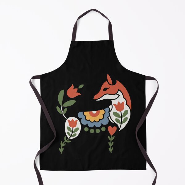 Item preview, scandinavian folk art - nordic folk art - Swedish dala - botanical - geometric animal - whimsical nature - boho folk art - nordic botanical - Dala-Inspired designed and sold by JansenGS.