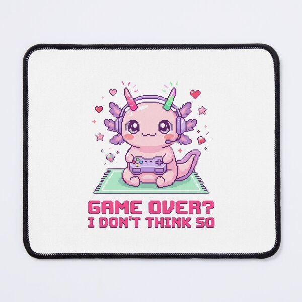 Item preview, Kawaii Axolotl Gamer T-Shirt | Game Over I Don't Think So | Funny Gaming Gift designed and sold by Egyptian king ⭐⭐⭐⭐⭐.