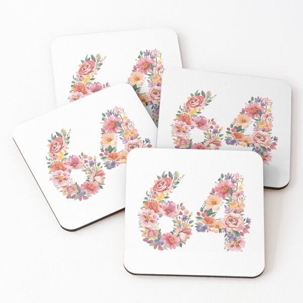 Item preview, 64th birthday flowers  watercolor. designed and sold by uunaa.