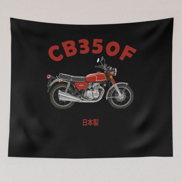 Item preview, CB350F Vintage Japanese Motorcycle Design designed and sold by FroggyBaBoy.