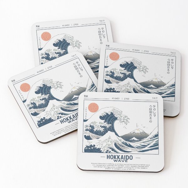 Item preview, Hokkaido Wave Vintage Japanese Aesthetic Great Wave designed and sold by PACS0011.