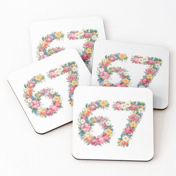 Item preview, 67th birthday flowers  watercolor. designed and sold by uunaa.