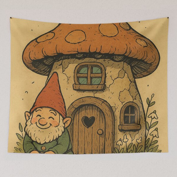 Item preview, Dwarf idyll: Cozy get-together in front of the fly agaric house designed and sold by Mauswohn.