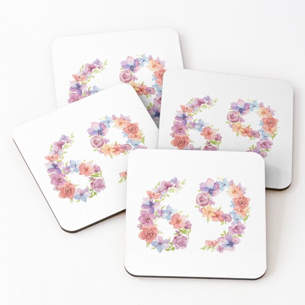 Item preview, 69th birthday flowers  watercolor. designed and sold by uunaa.