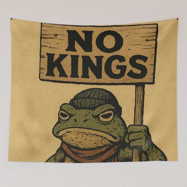 Item preview, Rebellious Frog: No Kings – A Statement for Freedom designed and sold by Mauswohn.