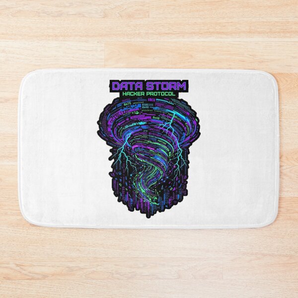 Item preview, Data Storm Cyberpunk Hacker Shirt designed and sold by KurtByteStudio.