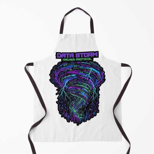 Artikelvorschau, Data Storm Cyberpunk Hacker Shirt entworfen und verkauft von KurtByteStudio.