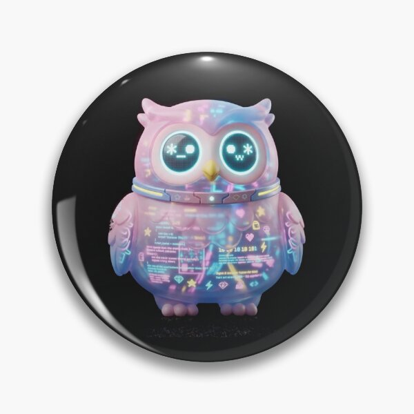 Item preview, Cyber Kawaii Owl designed and sold by SlawOnly.
