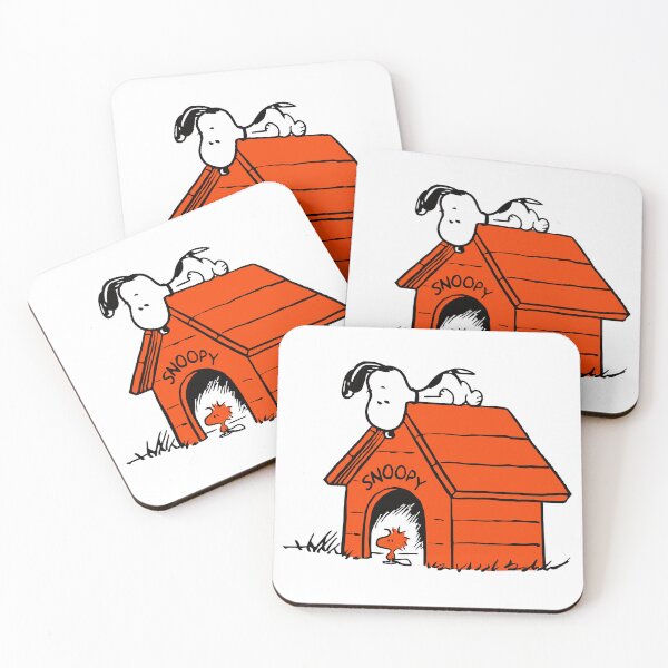 Item preview, Snoopy Sleeping on Orange Doghouse with Woodstock designed and sold by mikergoles.
