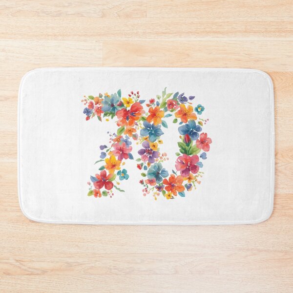 Item preview, 70th birthday flowers  watercolor. designed and sold by uunaa.