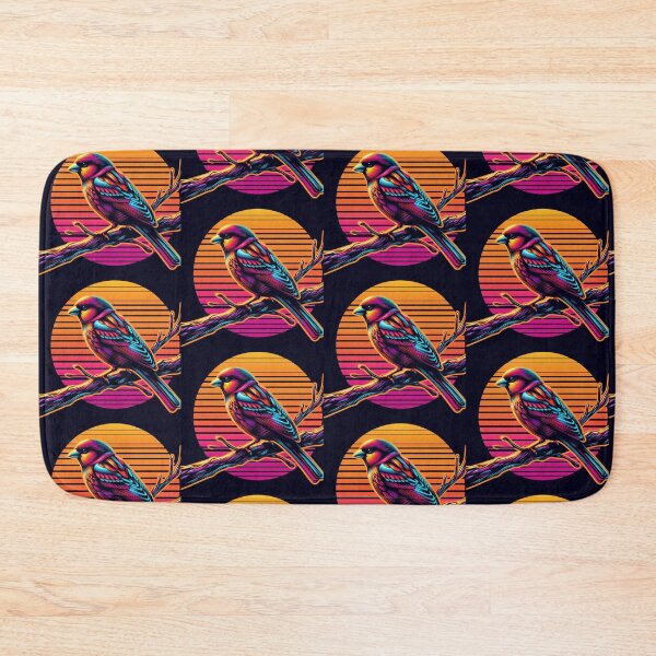 Item preview, Neon Bird – Synthwave Sunset Design designed and sold by Dogandesighn.