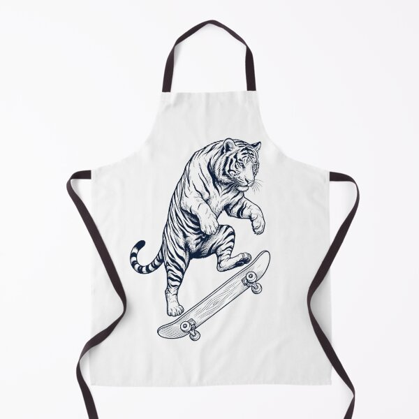Artikelvorschau, Vintage Tiger Skateboarding Skate Tierliebhaber entworfen und verkauft von DoodleTortle.