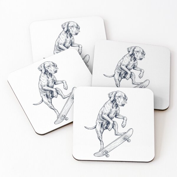 Item preview, Vintage Vizsla Skateboarding Skate Dog Dad Lover designed and sold by DoodleTortle.