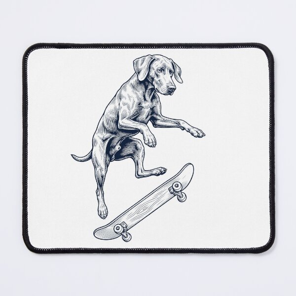 Item preview, Vintage Weimaraner Skateboarding Skate Dog Dad Lover designed and sold by DoodleTortle.