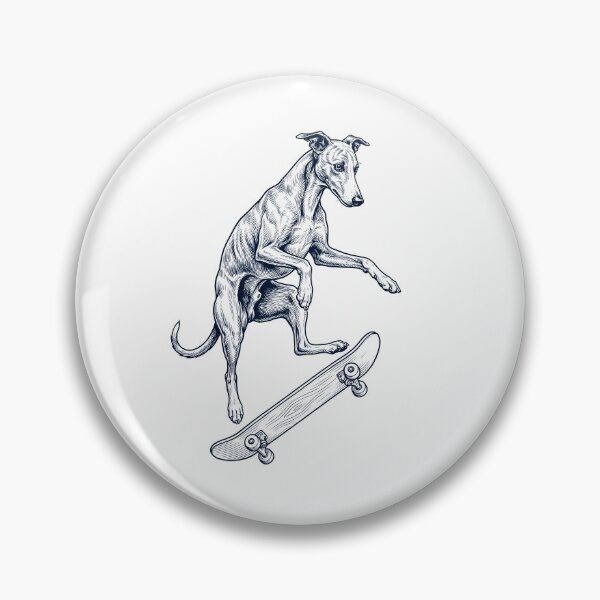 Item preview, Vintage Whippet Skateboarding Skate Dog Dad Lover designed and sold by DoodleTortle.