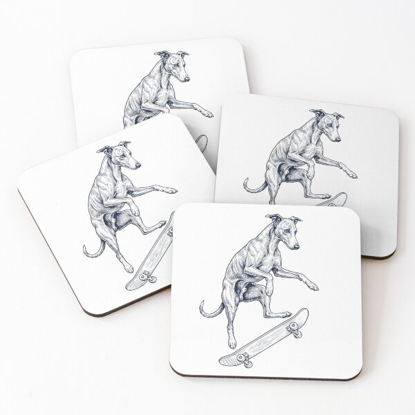 Item preview, Vintage Whippet Skateboarding Skate Dog Dad Lover designed and sold by DoodleTortle.