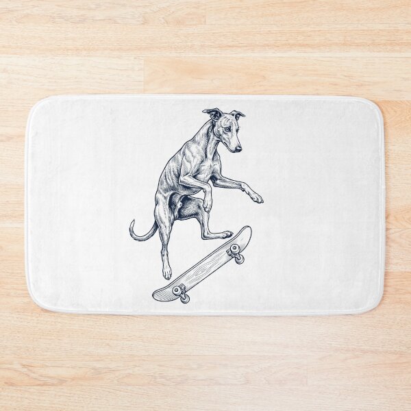 Artikelvorschau, Vintage Whippet Skateboarding Skate Dog Dad Lover entworfen und verkauft von DoodleTortle.