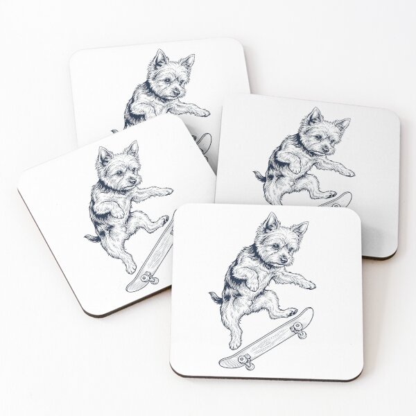 Item preview, Vintage Yorkshire Terrier Skateboarding Skate Dog Dad Lover designed and sold by DoodleTortle.