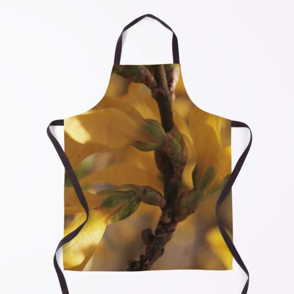Item preview, Vibrant Forsythia Wildflower Macro - Cottagecore Spring Art designed and sold by vikko-art.