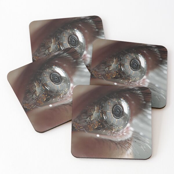 Item preview, Artificial Intelligence Vision – Hyper-Realistic Cyberpunk Eye designed and sold by cyberartmaker.