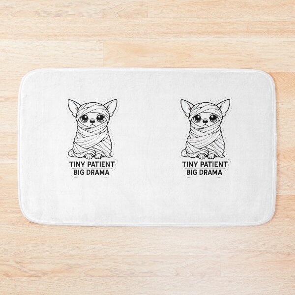 Item preview, Tiny Patient Big Drama Funny Small Dog Vet Tech Humor Design designed and sold by Bettybee00.