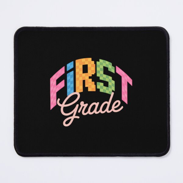 Item preview, Back to School Neon Checkered First Grade, Colorful Teacher designed and sold by FaithAbbott.