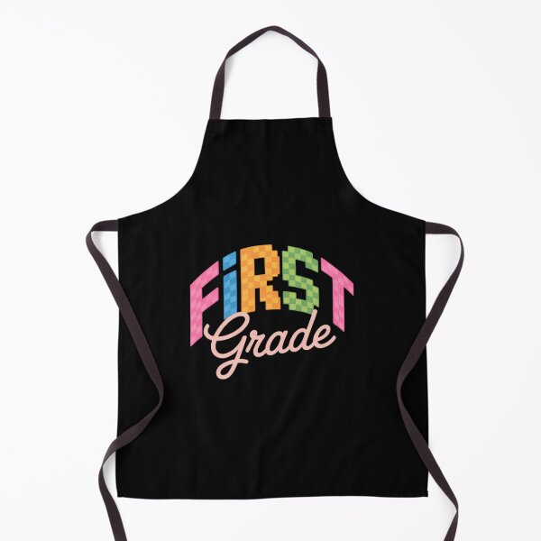 Item preview, Back to School Neon Checkered First Grade, Colorful Teacher designed and sold by FaithAbbott.