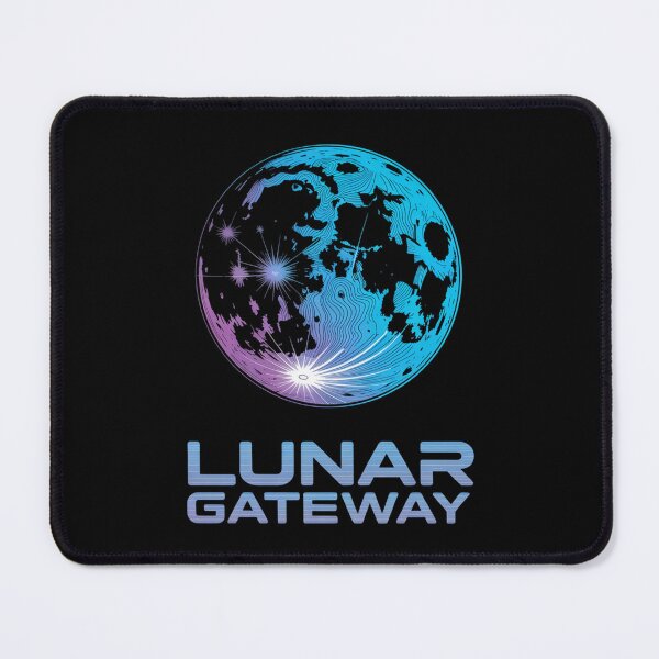 Item preview, Lunar Gateway — Moon Topographic Map Glowing Space Art Tee V1 designed and sold by DarylWelsh2024.