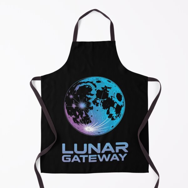 Item preview, Lunar Gateway — Moon Topographic Map Glowing Space Art Tee V1 designed and sold by DarylWelsh2024.