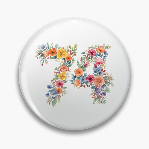 Item preview, 74th birthday flowers  watercolor. designed and sold by uunaa.