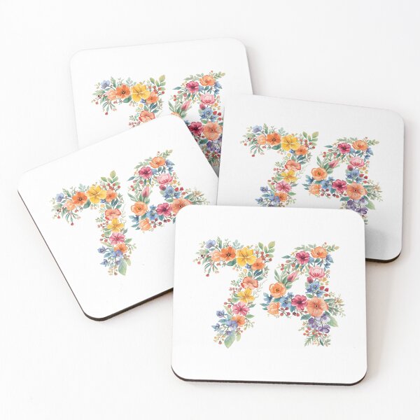 Item preview, 74th birthday flowers  watercolor. designed and sold by uunaa.