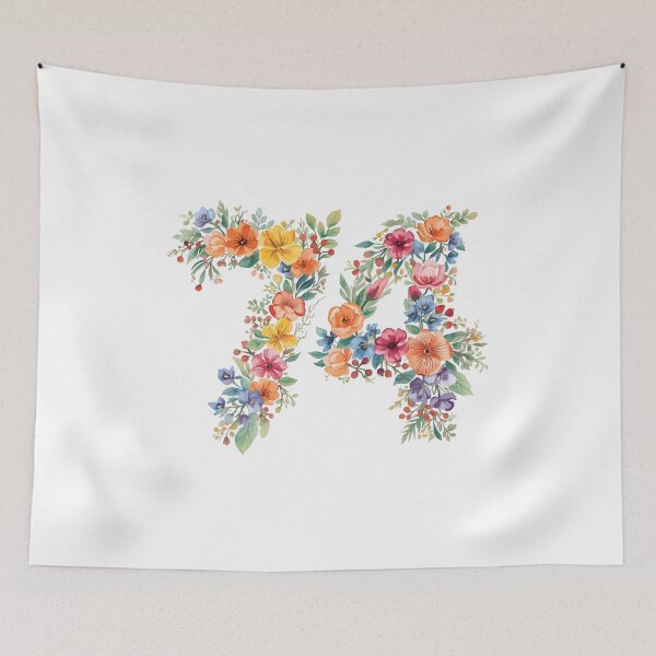 Item preview, 74th birthday flowers  watercolor. designed and sold by uunaa.