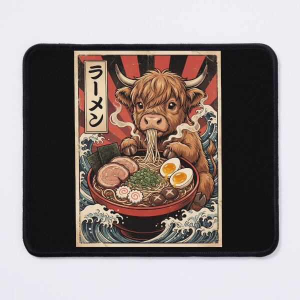 Item preview, Vintage Highland Cow Ramen Japanese Kawaii Anime Animal Lover designed and sold by TerryConnells.