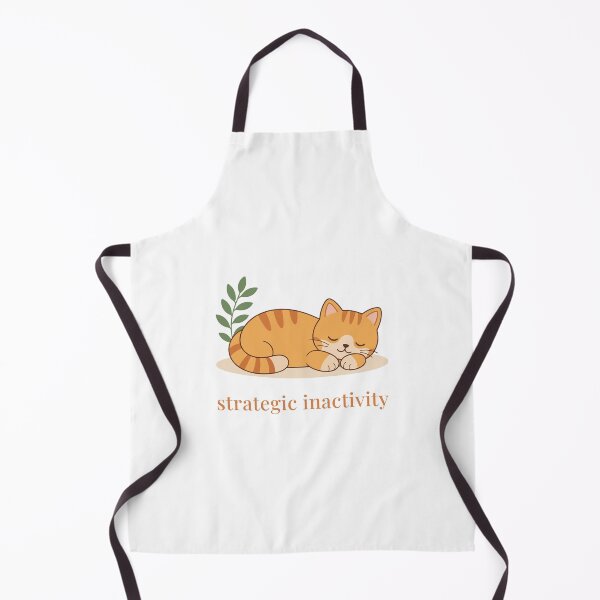 Item preview, Minimal Cute Cat Strategic Inactivity Calm Aesthetic Design designed and sold by Primordial Mind Studio.