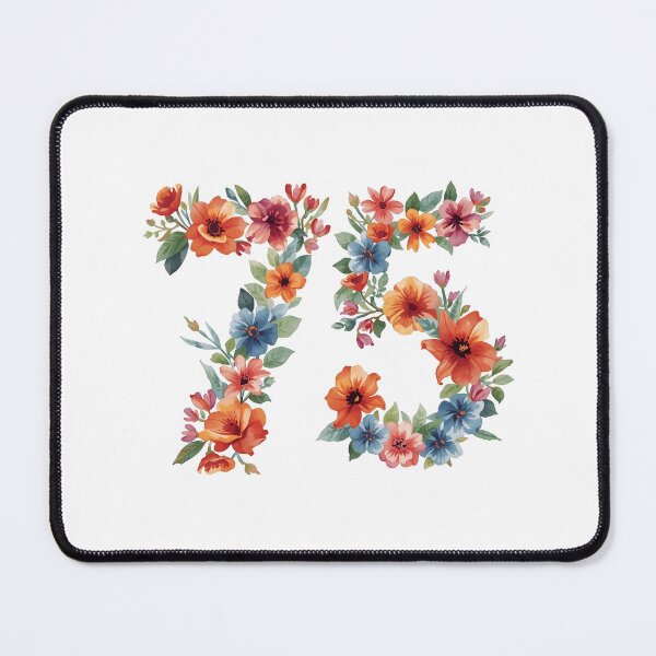 Item preview, 75th birthday flowers  watercolor. designed and sold by uunaa.