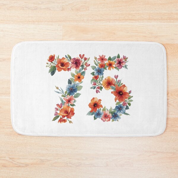 Item preview, 75th birthday flowers  watercolor. designed and sold by uunaa.