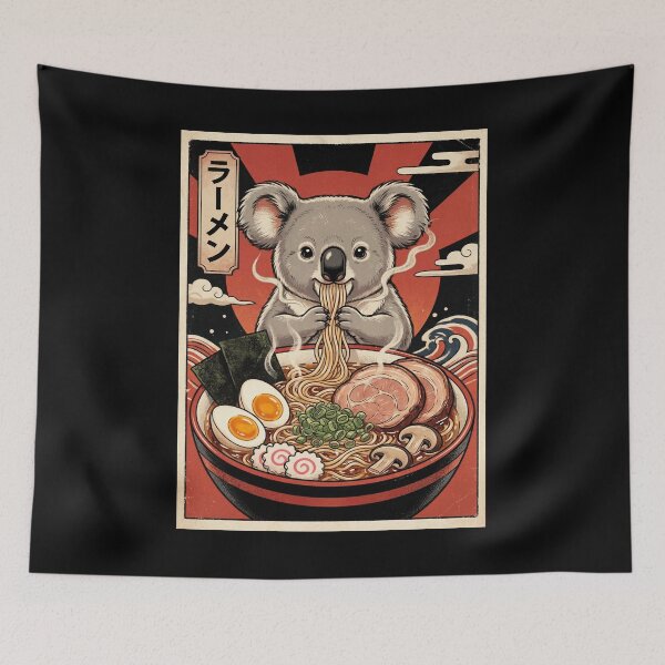 Item preview, Vintage Koala Ramen Japanese Kawaii Anime Animal Lover designed and sold by TerryConnells.